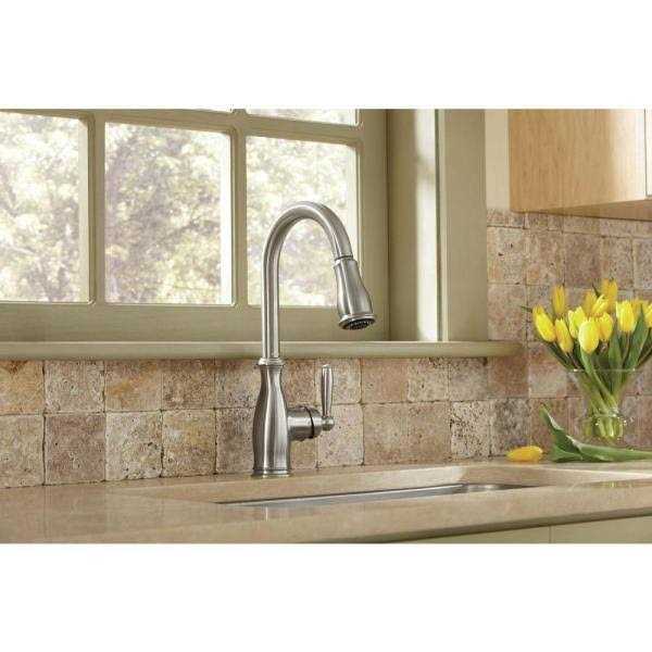 Moen Brantford One-Handle Pulldown Kitchen Faucet - Cheap Fitting