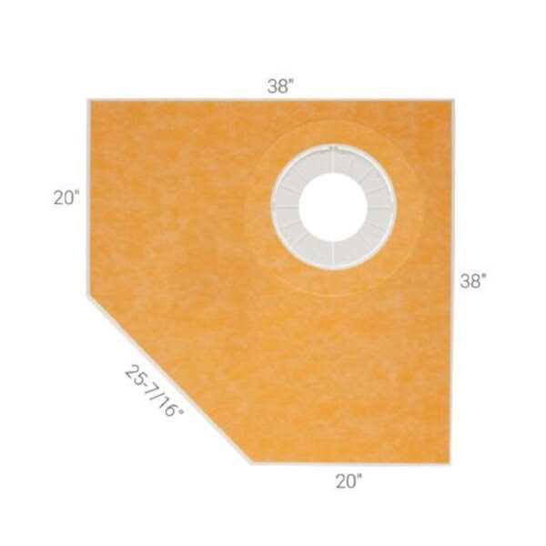 Schluter Kerdi-Shower-TT 38 x 38 Neo-Angle Shower Tray - Cheap Fitting