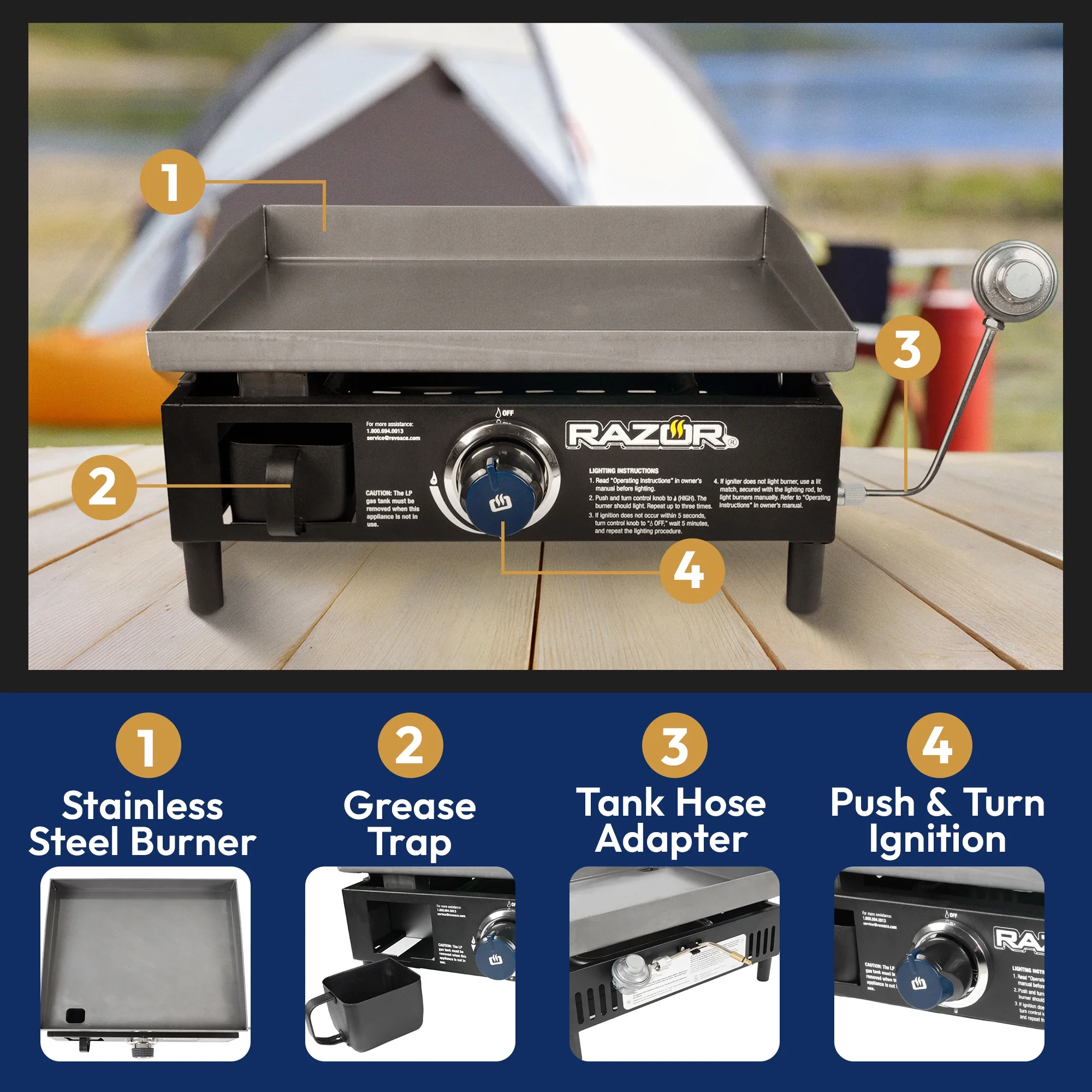 Razor Griddle GGT2160M 19
