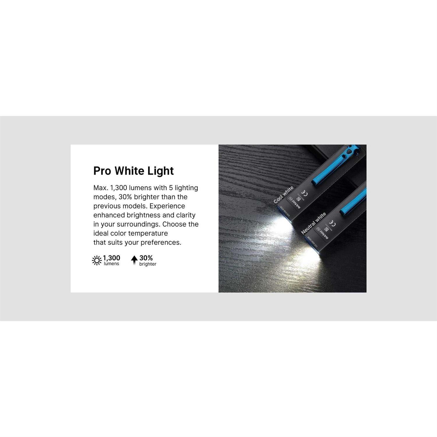Olight Arkfeld Pro 1300 Lumen Rechargeable Flashlight with UV Light & Laser - Cheap Fitting