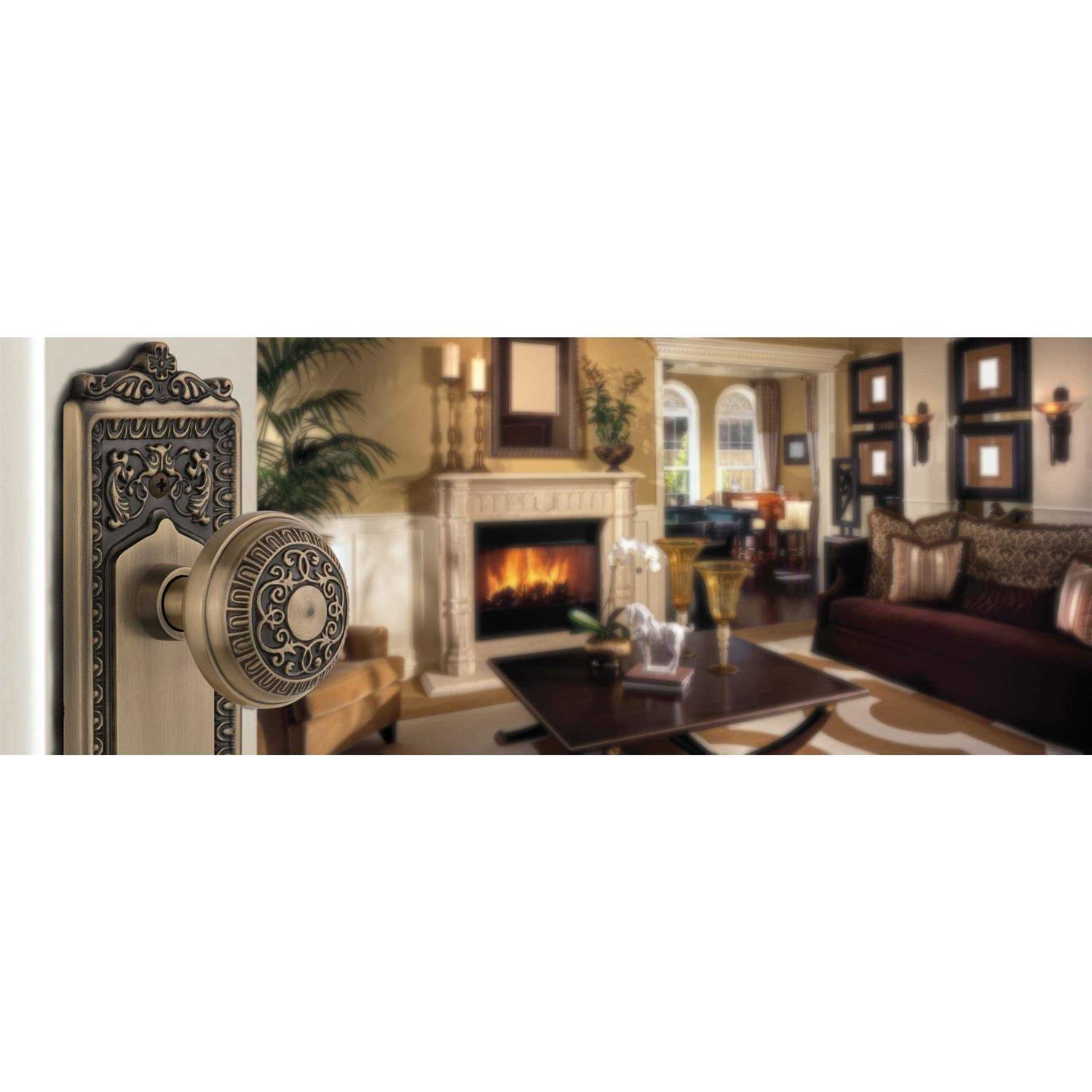 Nostalgic Warehouse Egg & Dart Plate Single Dummy Egg & Dart Door Knob - Cheap Fitting