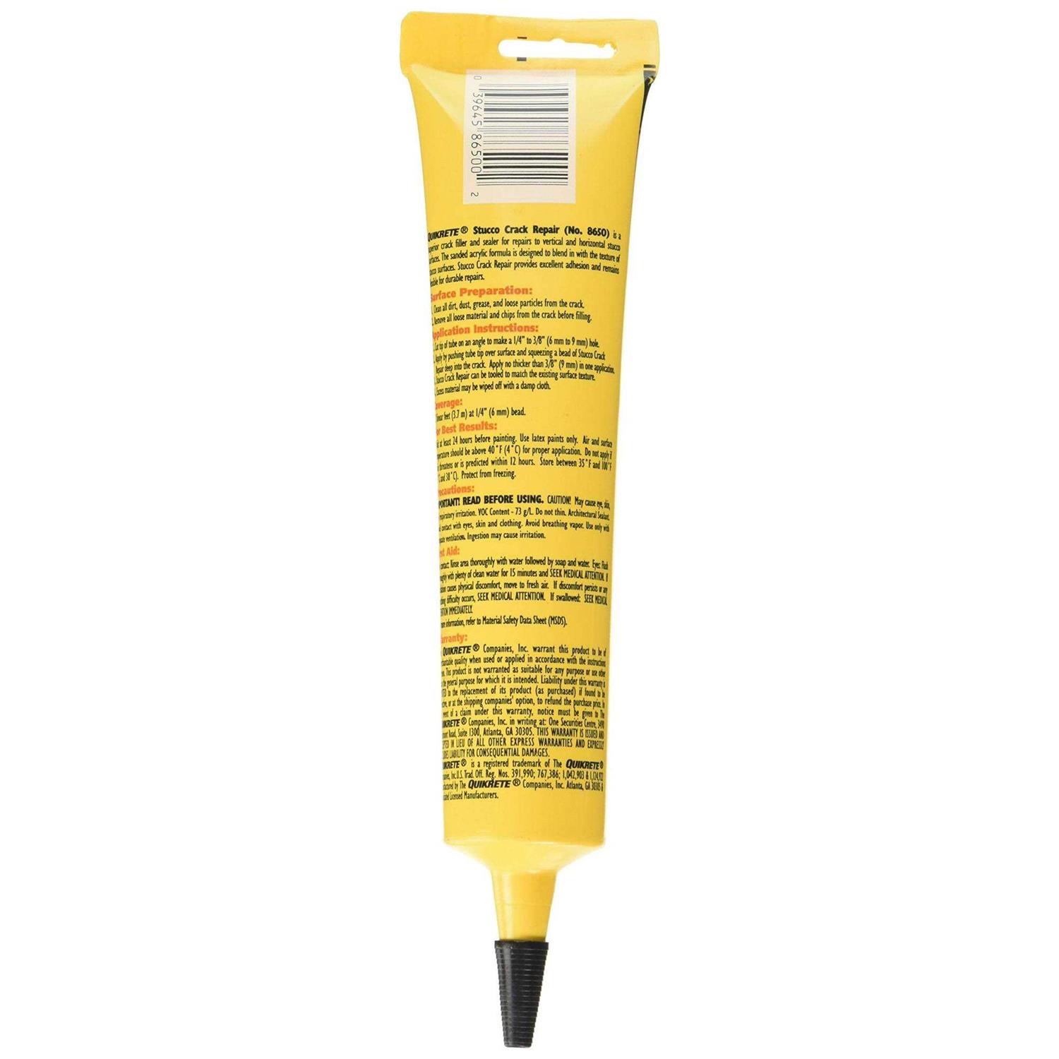 Quikrete 5.5 oz Stucco Crack Repair - Cheap Fitting