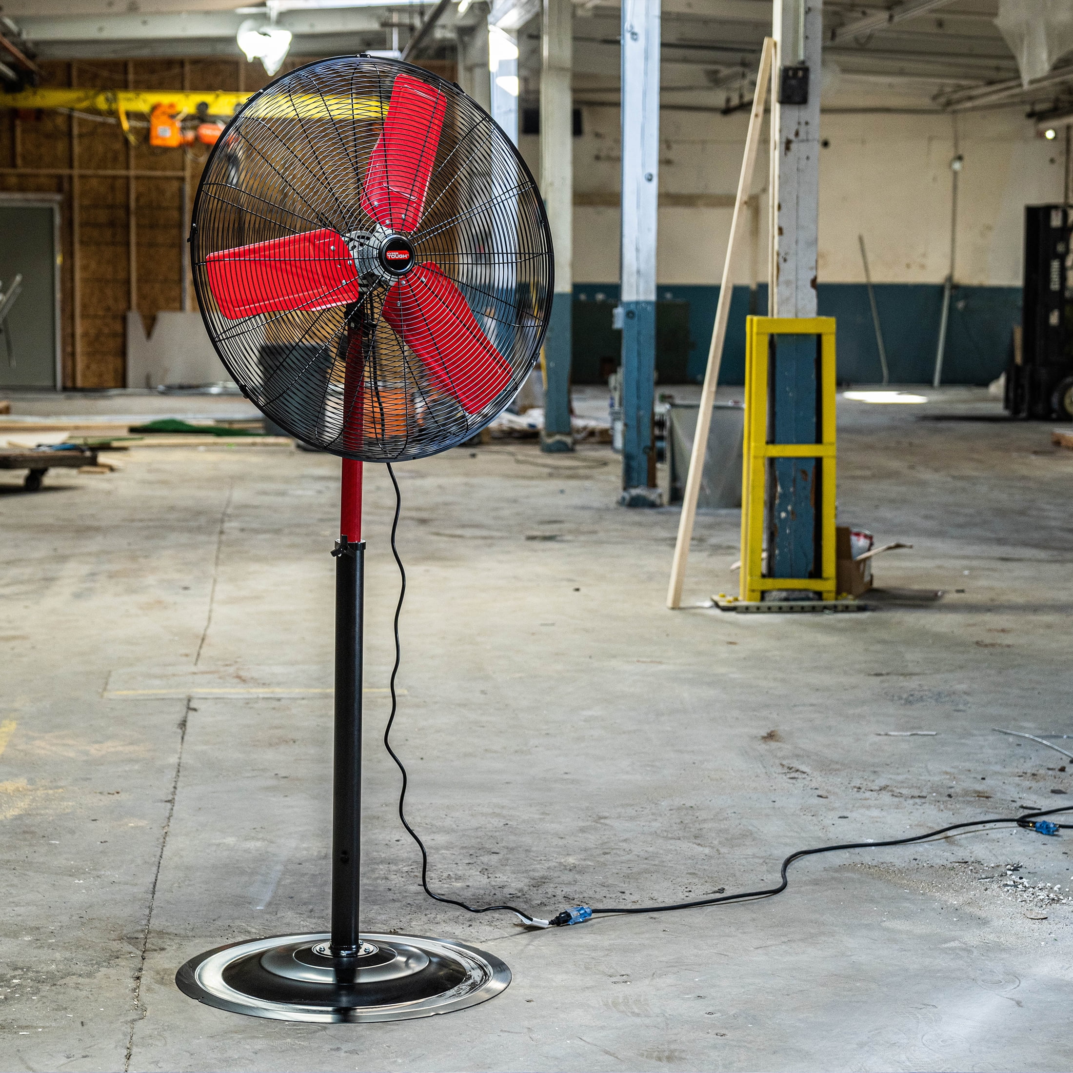 Hyper Tough New 24 inch Commercial & Industrial High Velocity Stand Fan Red & Black - Cheap Fitting