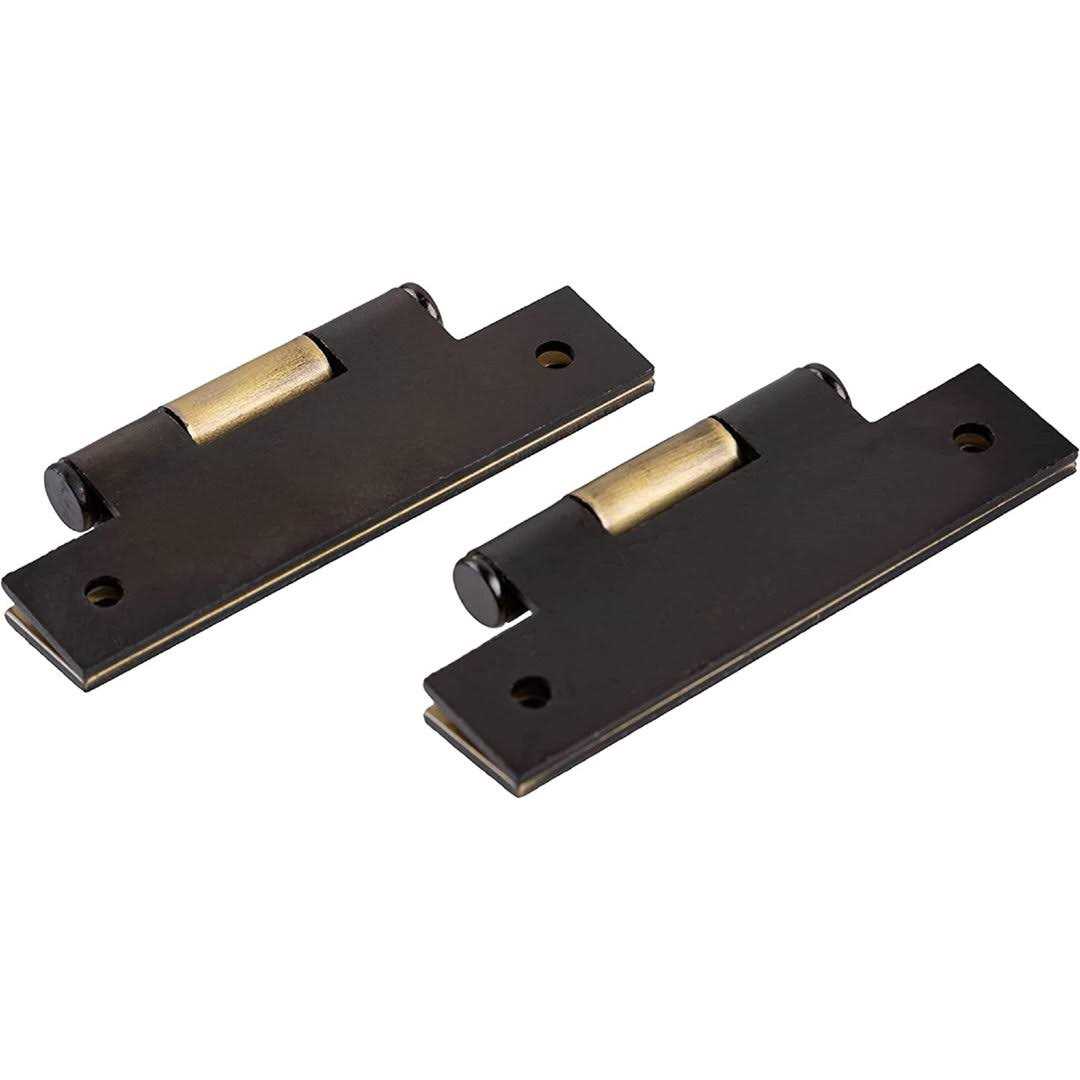 UNIQANTIQ HARDWARE SUPPLY Antique Brass H Type Cabinet Door Hinges 2 1/2 x 1 5/8 - Cheap Fitting