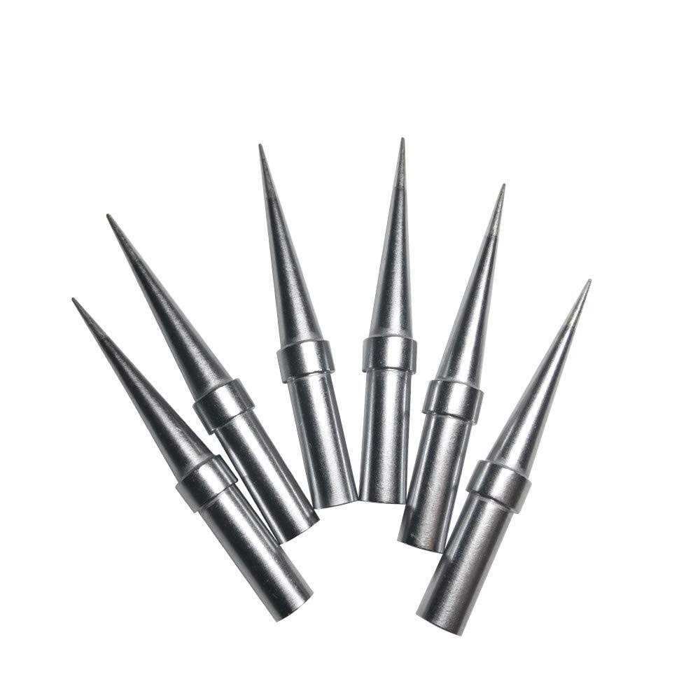IGREAT 6pcs Replacement Tips Weller Et Soldering Iron Tips For WES51/50,Wesd51,We1010na,Pes51 / 50,Lr21 Et Tip Series - Cheap Fitting