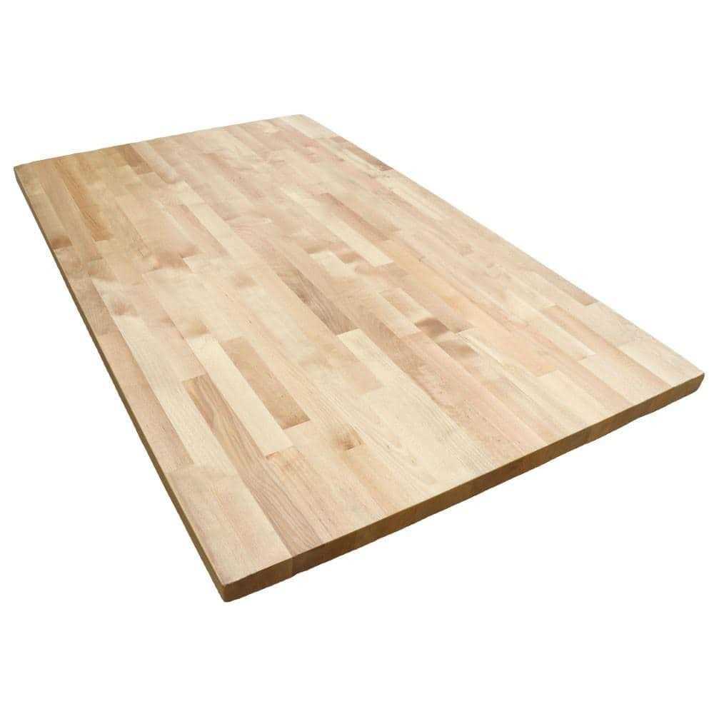 Hardwood Reflections Unfinished Beech 25 in. D x 1.5 in. T Butcher Block Countertop - Cheap Fitting