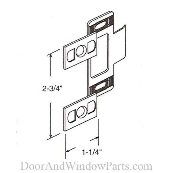 Prime-Line Adjustable Door Strike 2 Piece - Cheap Fitting