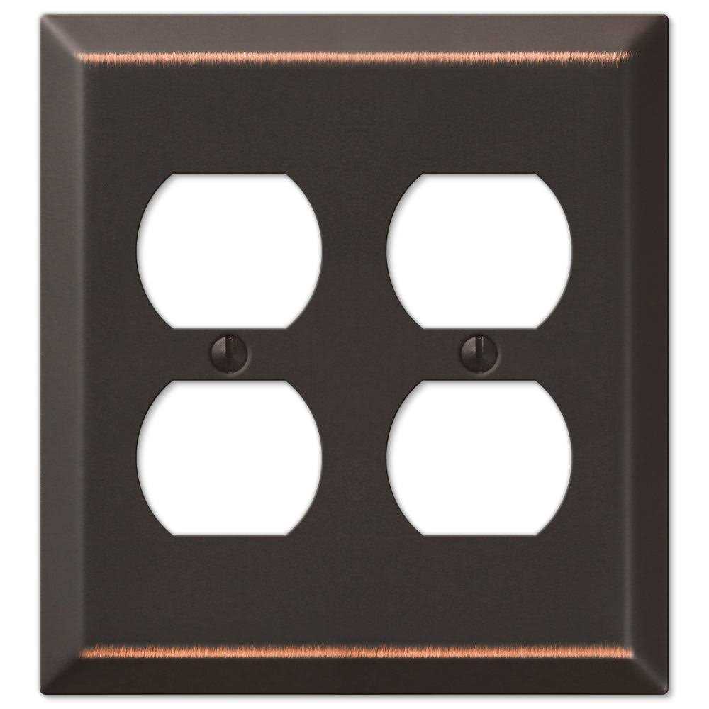 Amerelle 163RDB Century Wallplate 1 Rocker Steel Aged Bronze - Cheap Fitting