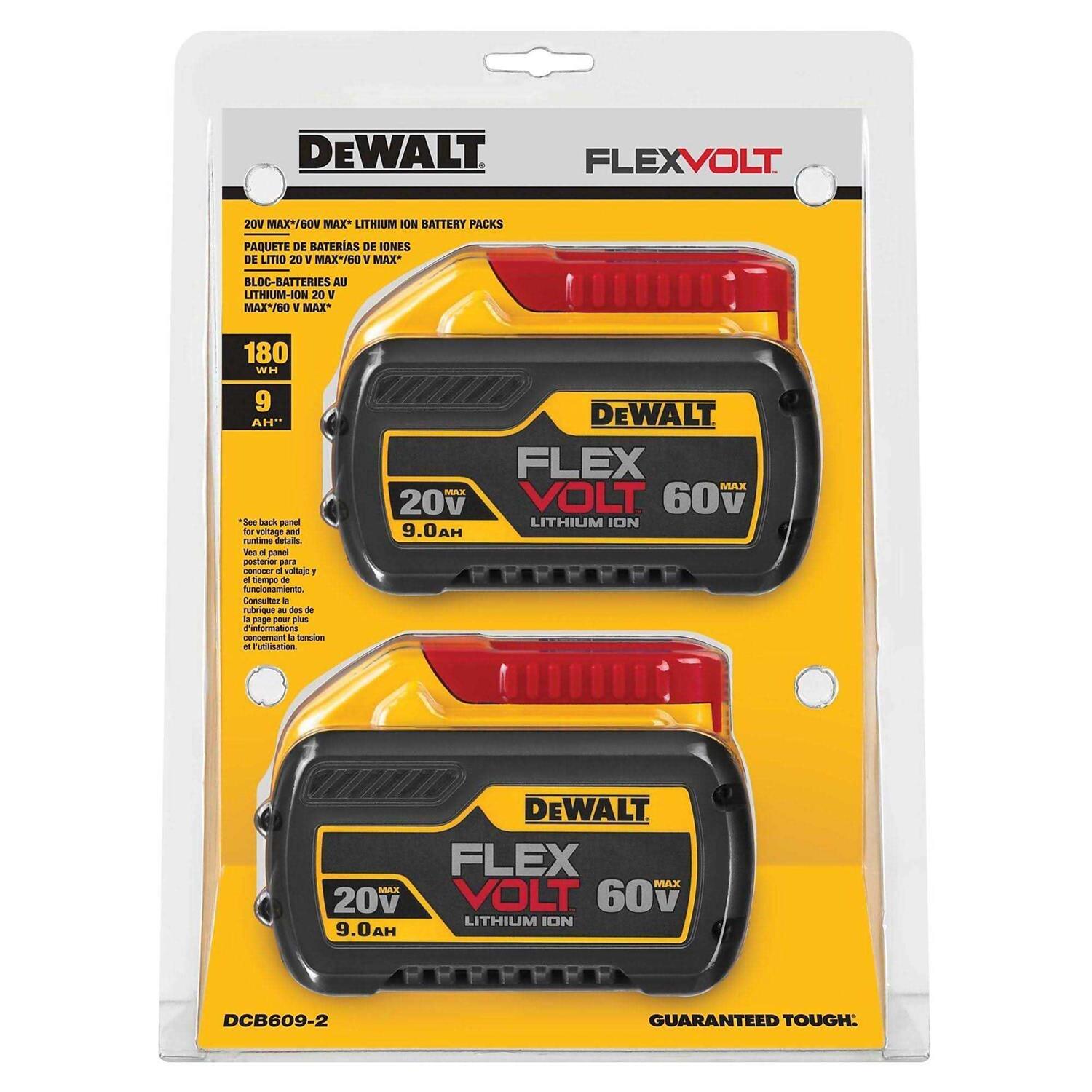 DEWALT 20V/60V MAX* FLEXVOLT 9.0Ah Battery DCB609-2 - Cheap Fitting