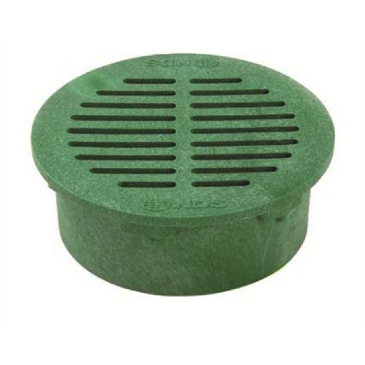 NDS 6 in. Round Grate Green - Cheap Fitting