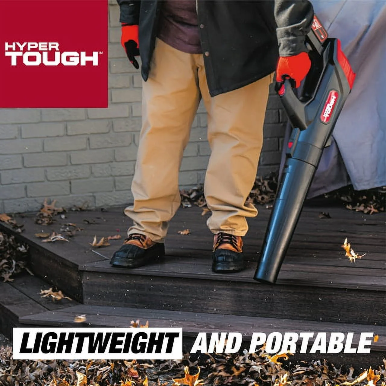 Restored Hyper Tough HT22-401-03-04 | Cordless Handheld Blower | 20V Max | 90 MPH | 372 CFM | 4.0Ah (Refurbished) - Cheap Fitting