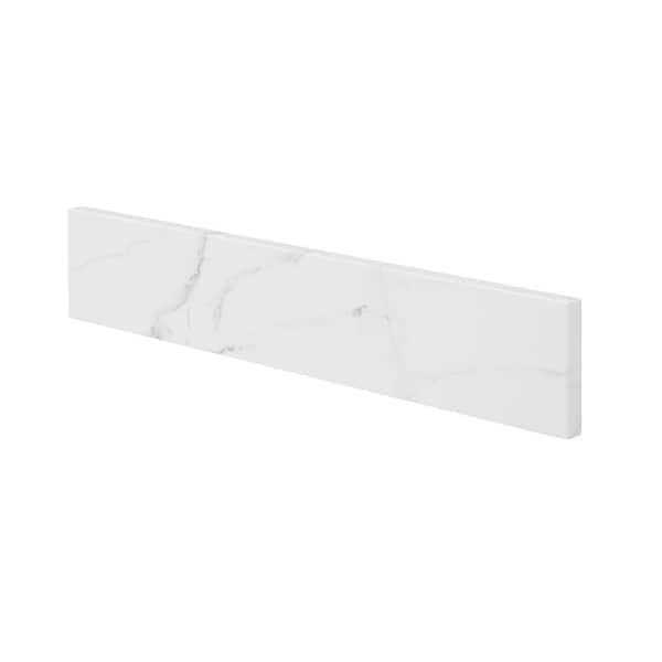 Home Decorators Collection 21.25 in. W Quartz Vanity Sidesplash in Calacatta - Cheap Fitting