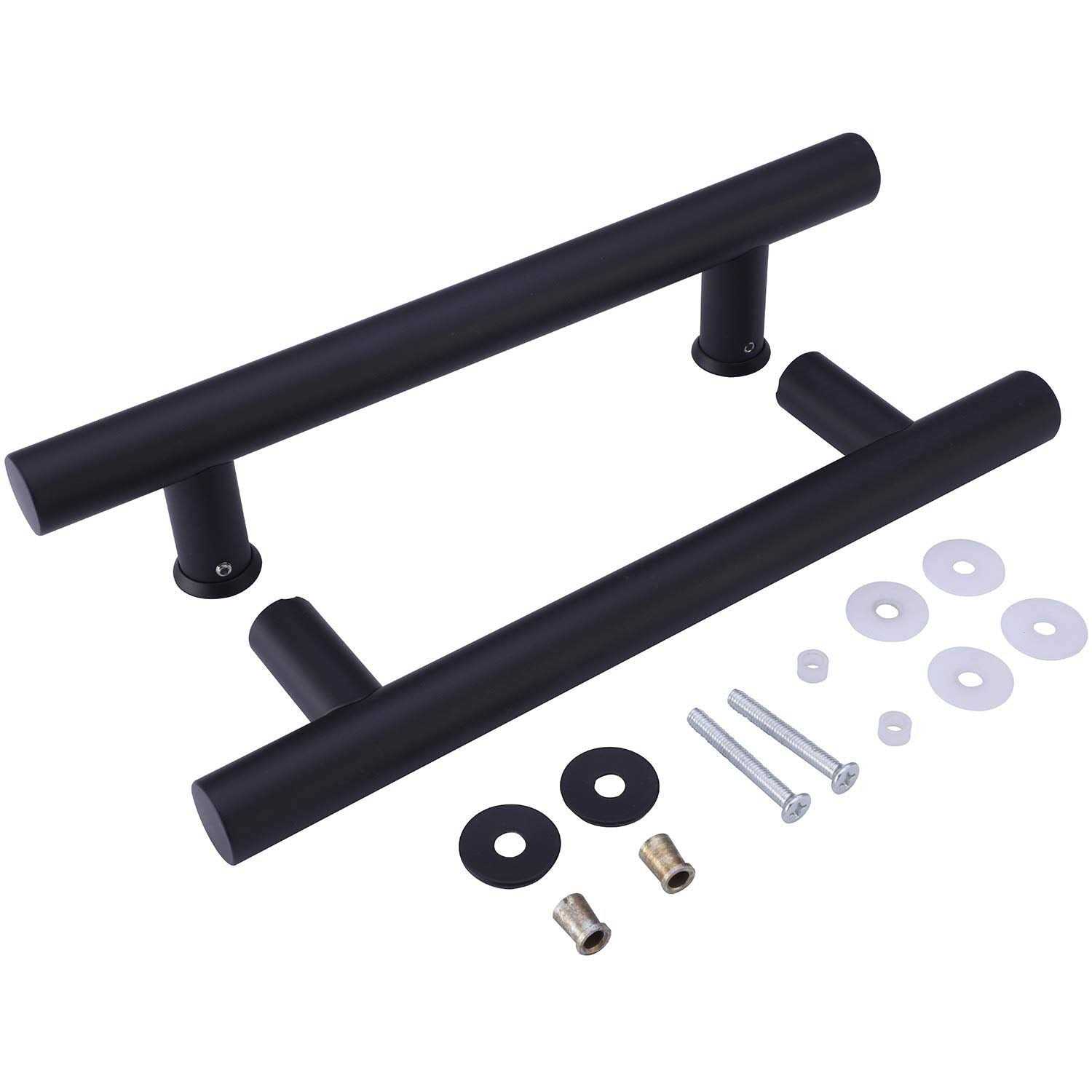 EaseLife 12 Push Pull Door Handle,Double Sided H Shape Sliding Door Handle,Matte - Cheap Fitting