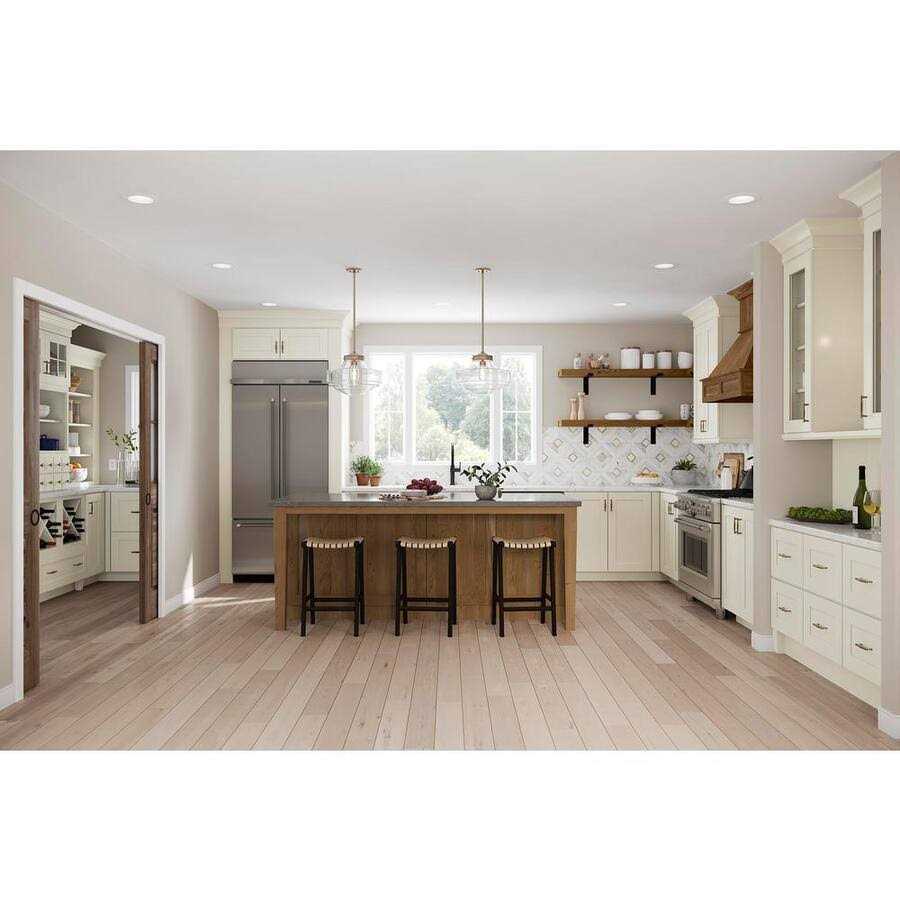 American Woodmark Reading 14 9/16-in. W x 14 1/2-in. D x 3/4-in. H Cabinet Door Sample in Painted - Cheap Fitting