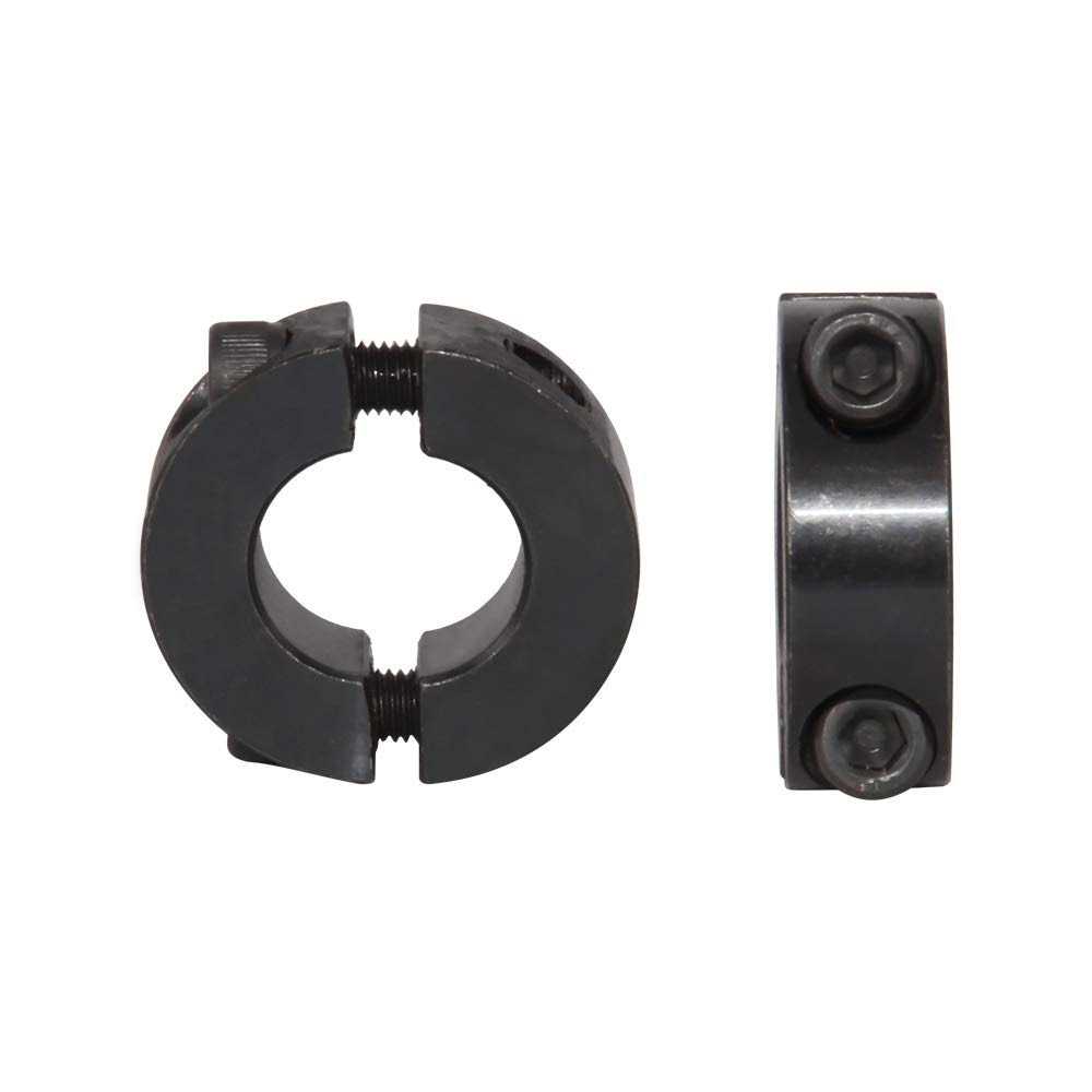 Azssmuk Bore Double Split Clamp-On Shaft Collars with Set Screw of 4-Packed - Cheap Fitting