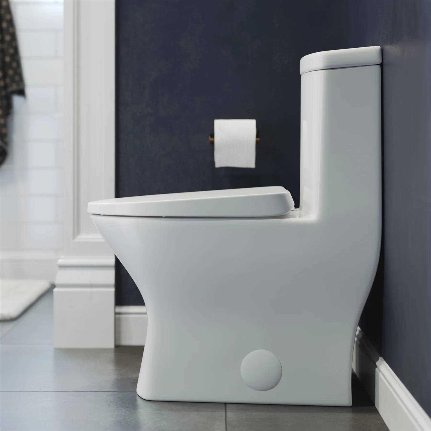 Swiss Madison Sublime II One-Piece Round Toilet Dual-Flush 1.1/1.6 GPF - Cheap Fitting