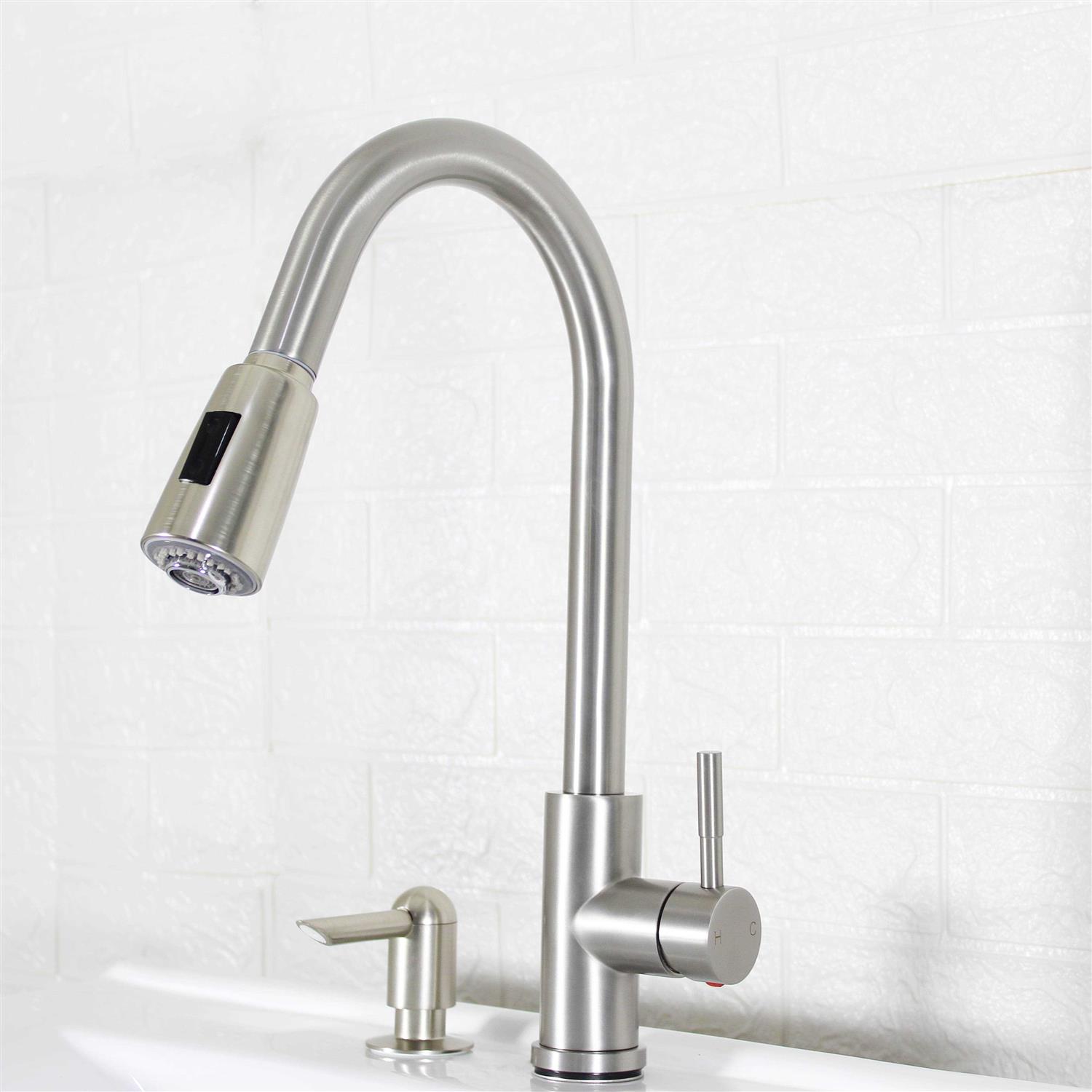 Better Homes & Gardens Elmont Pull Down Kitchen Sink Faucet with Soap Dispenser - Cheap Fitting