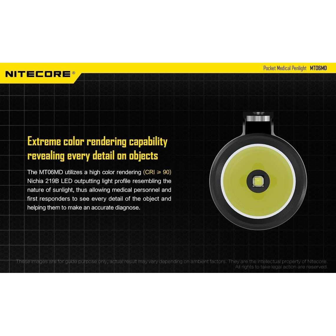 Nitecore MT06MD 180 Lumen Nichia 219B 2xAAA LED Penlight - Cheap Fitting