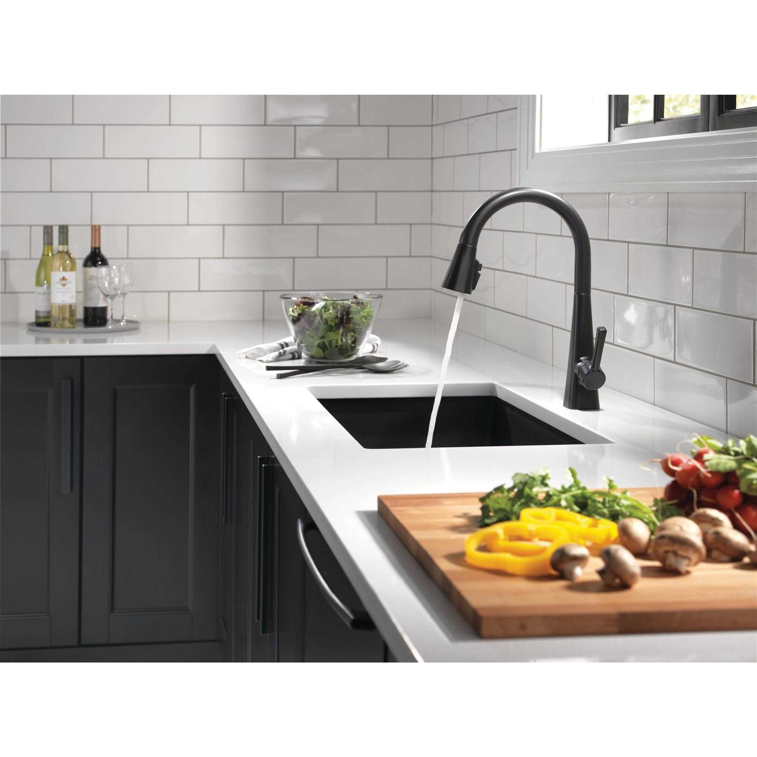 Delta Lenta Single-Handle Pull-Down Kitchen Faucet - Cheap Fitting