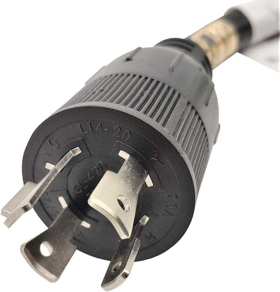 Parkworld Generator 4-Prong 20 Amp Nema L14-20 Extension Cord - Cheap Fitting