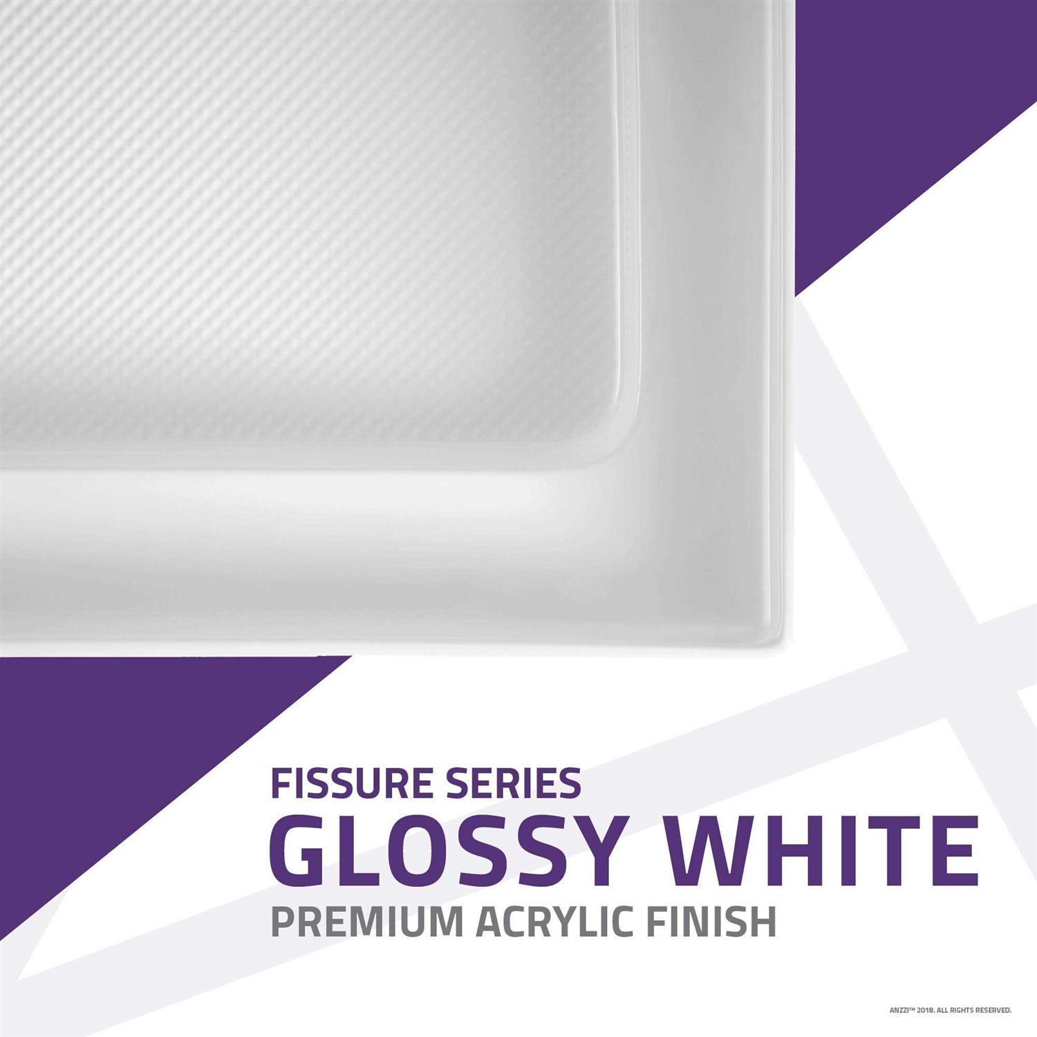 ANZZI SB-AZ011WO 36 x 48 in. Fissure Series Single Threshold Shower Base in White - Cheap Fitting