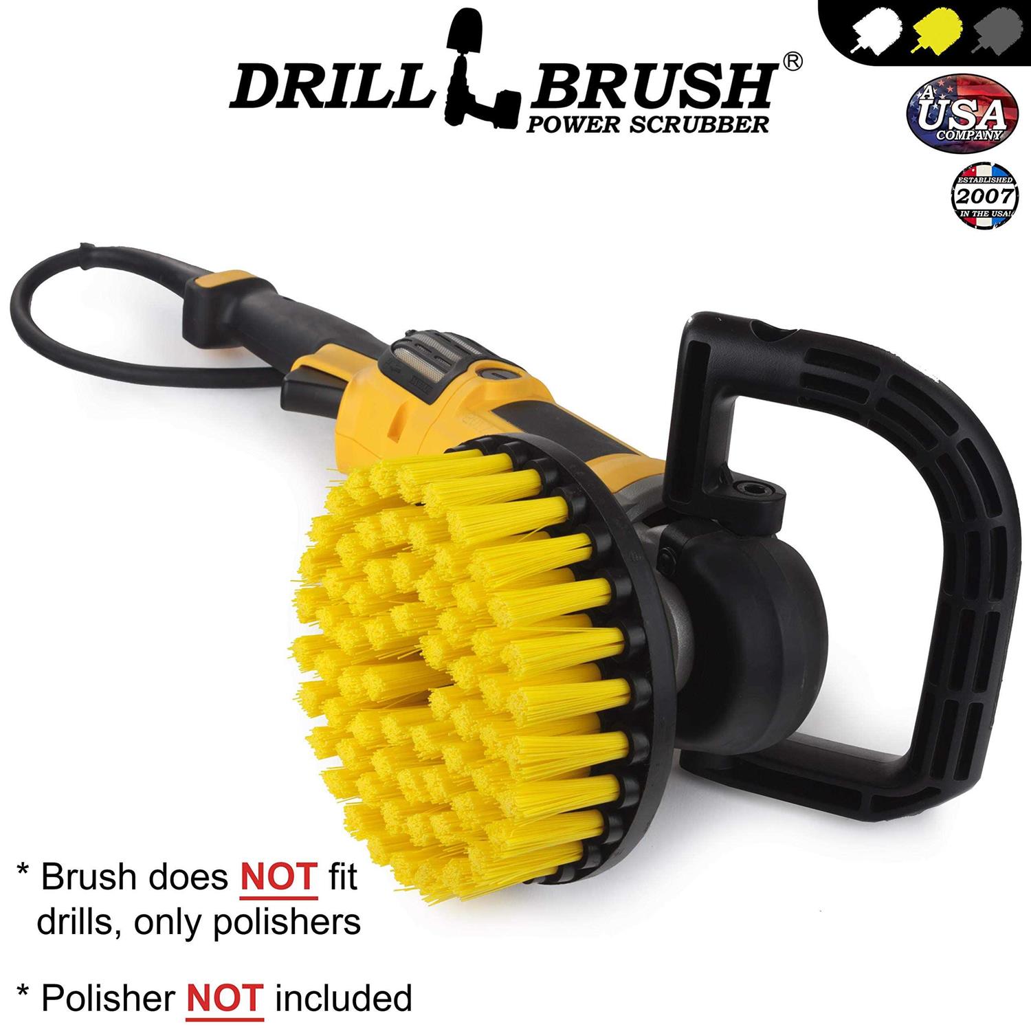 Drillbrush Power Scrubber Non-Skid Deck Brush - Cheap Fitting