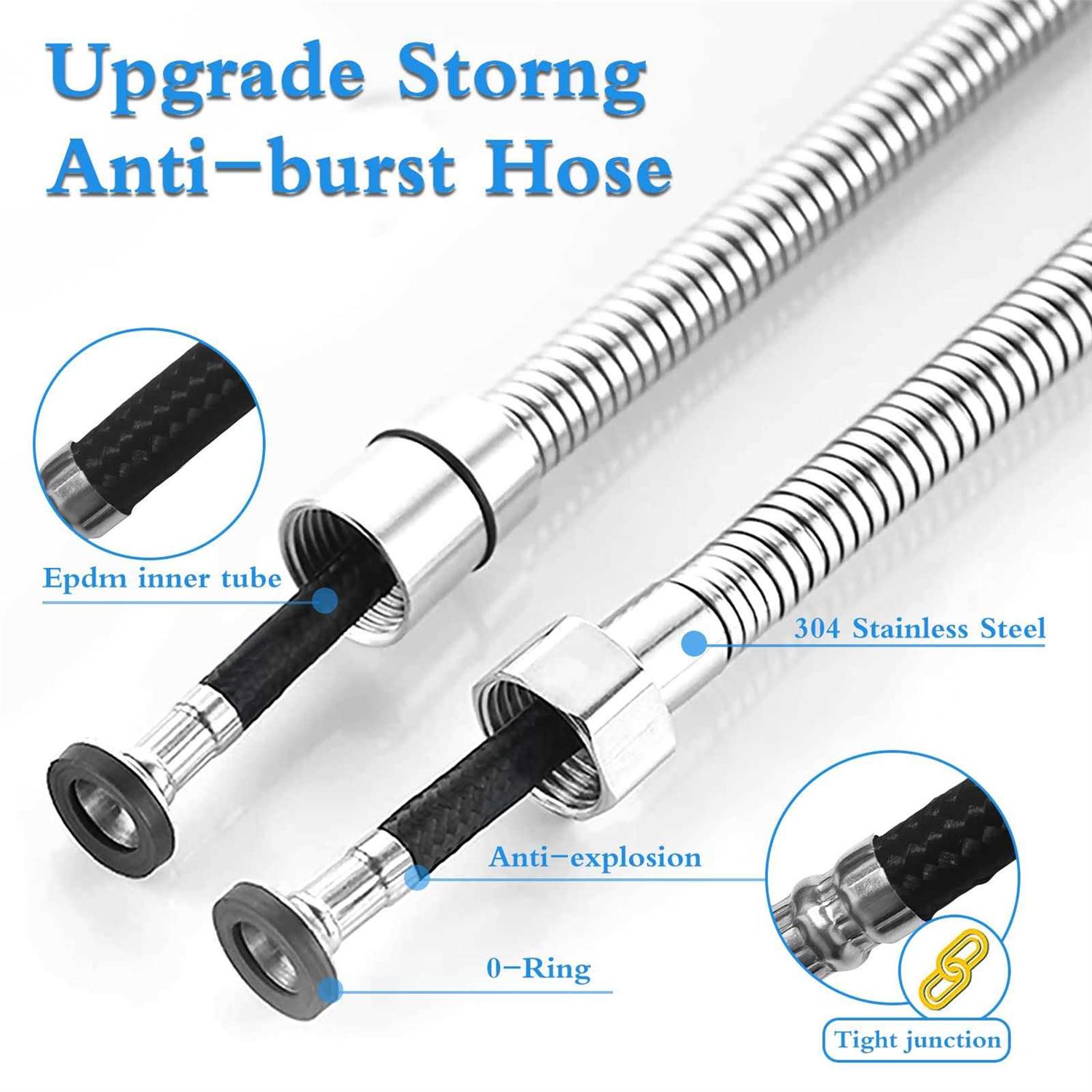 Ikaufen Handheld Bidet Sprayer for Toilet Adjustable Water Pressure Control - Cheap Fitting