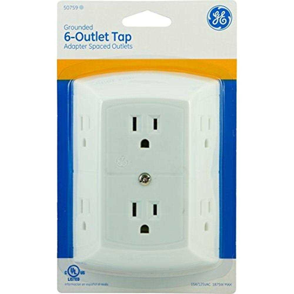 GE 6-Outlet In-Wall Adapter - Cheap Fitting