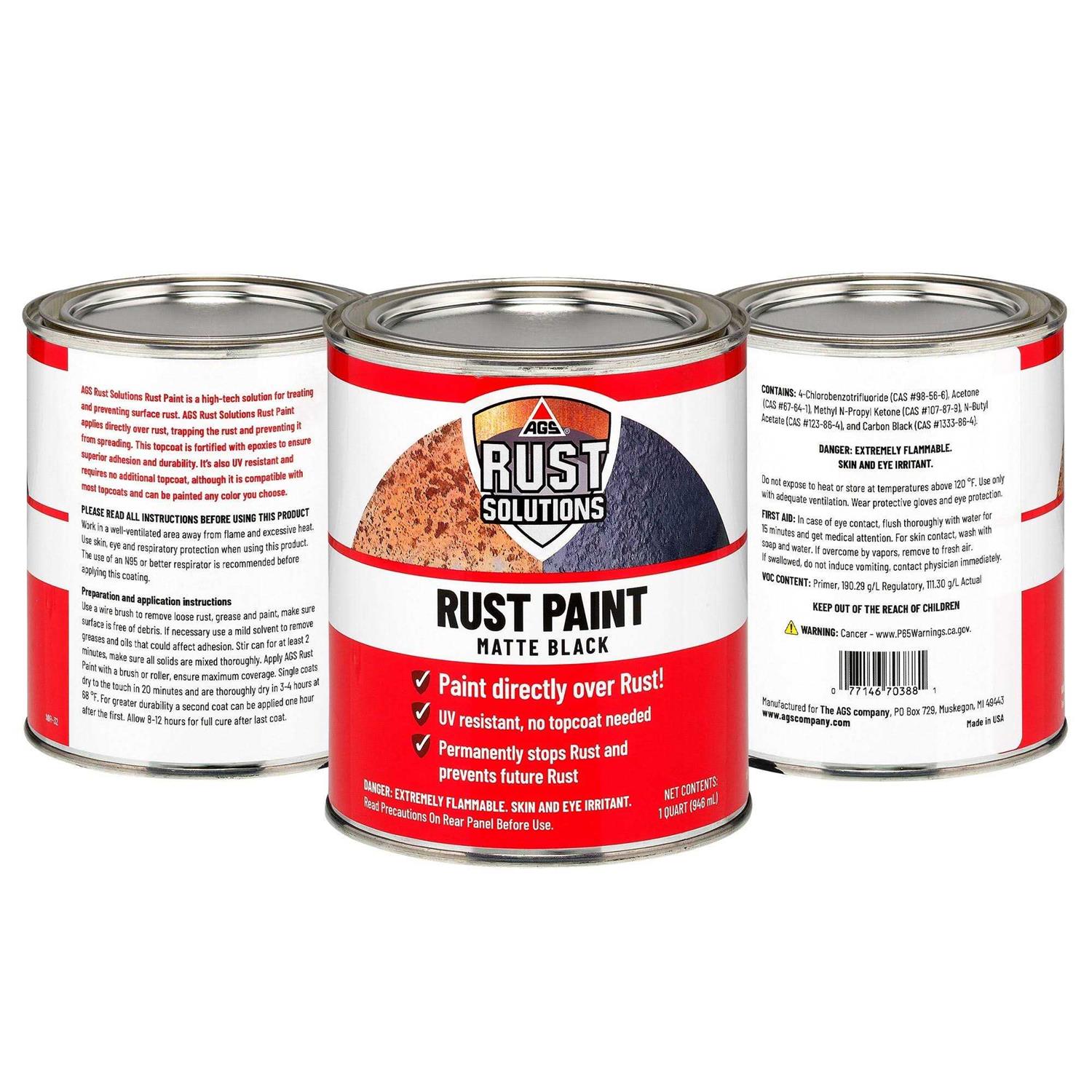 Ags AOR-32 Matte Black Rust Paint - Cheap Fitting