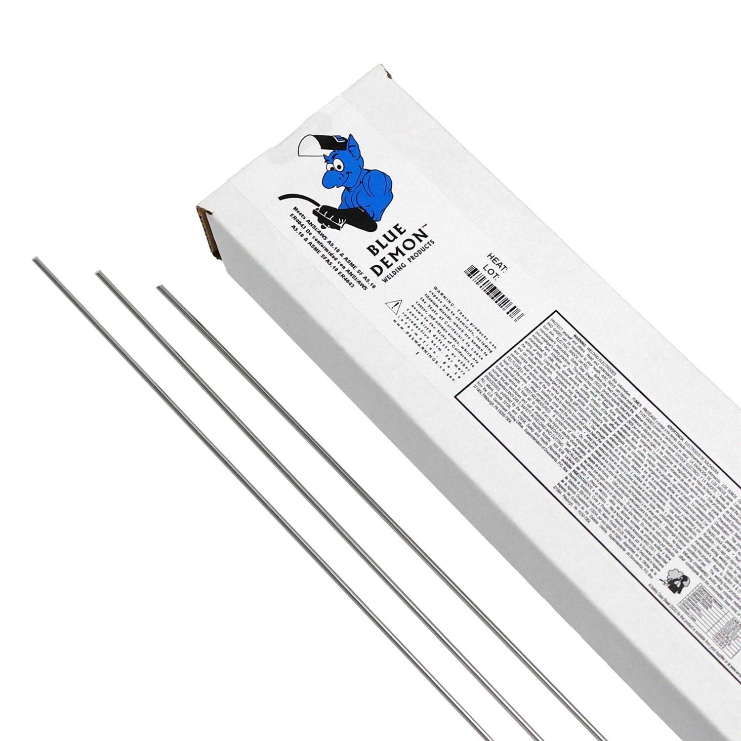 Blue Demon ER404312510T Aluminum TIG Welding Rod ER4043 - Cheap Fitting