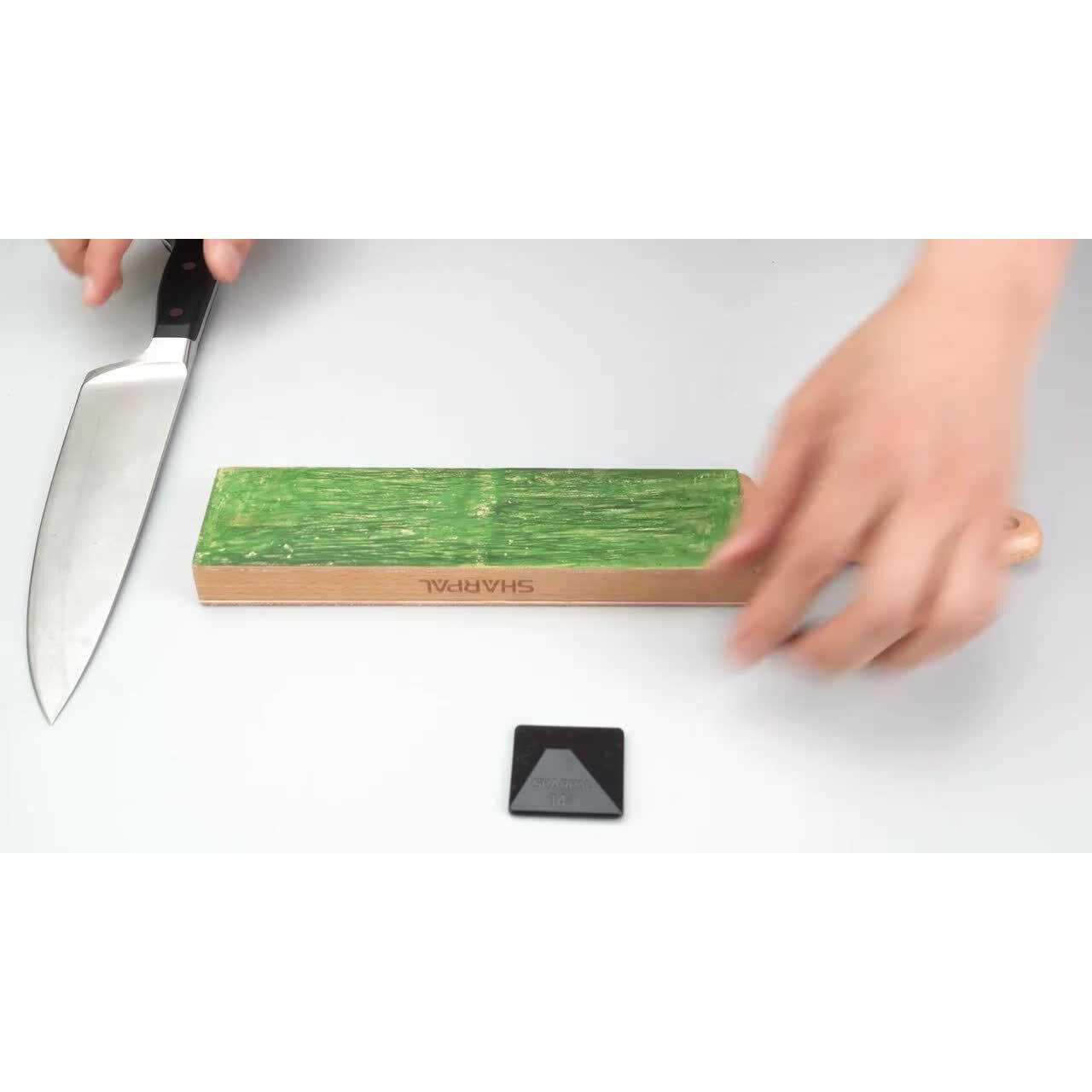 Sharpal 205H Double-Sided Leather Strop 13.2 x 2.4 Kit with 2 oz. Polishing Compound & Angle Guide - Cheap Fitting