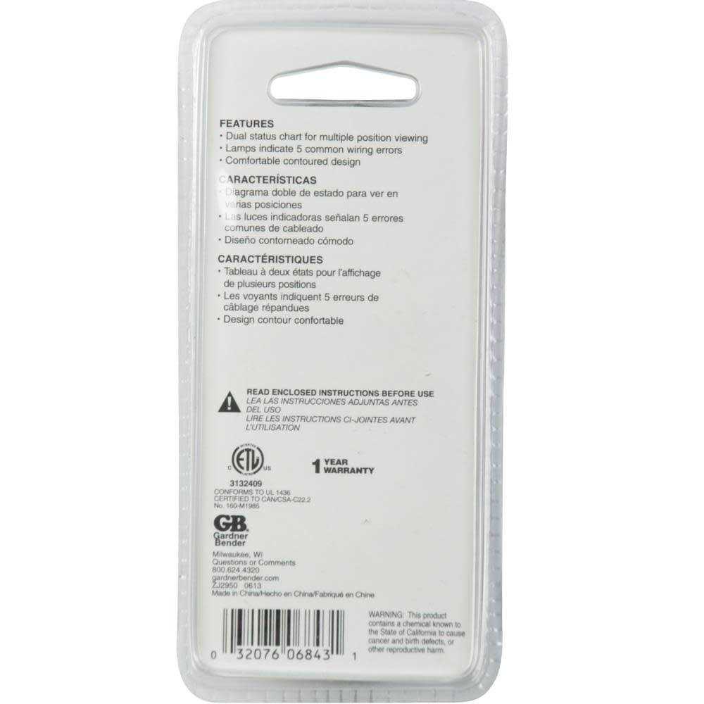 Gardner Bender Outlet Tester GRT-3500 - Cheap Fitting