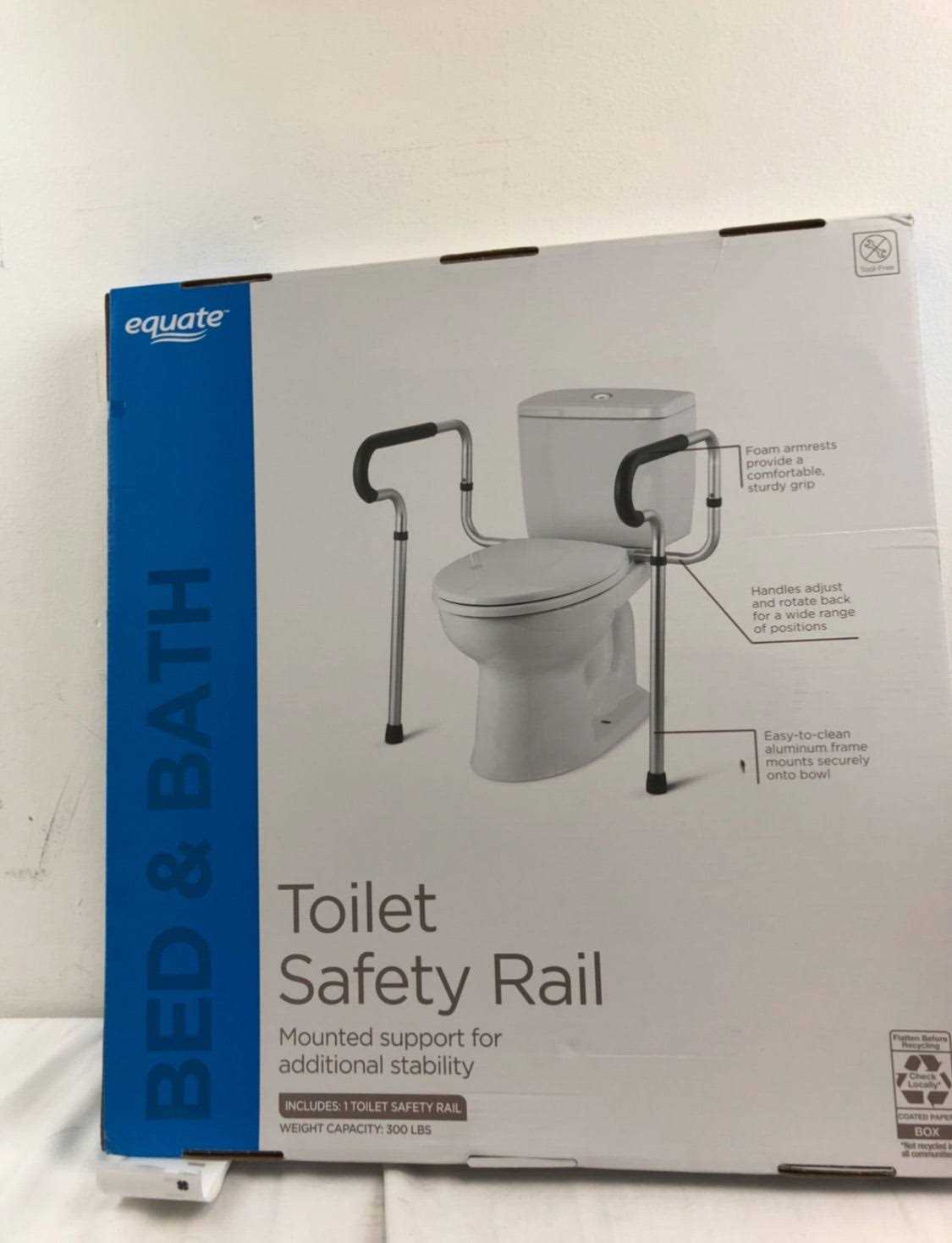 Equate Toilet Safety Rail,Free stand,Medical supply for elderly - Cheap Fitting