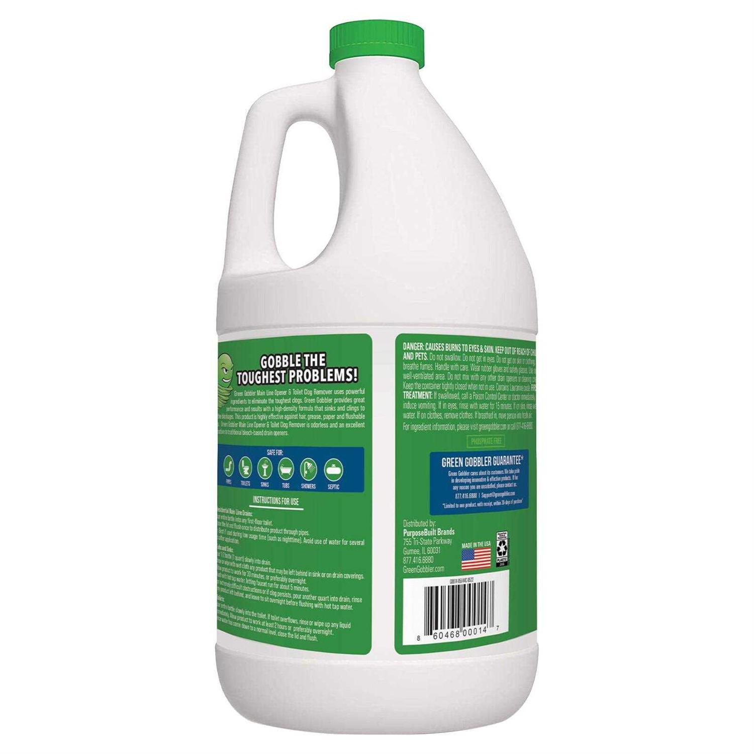 Green Gobbler Ultimate Main Drain Opener Drain Cleaner Hair Clog Remover - Cheap Fitting