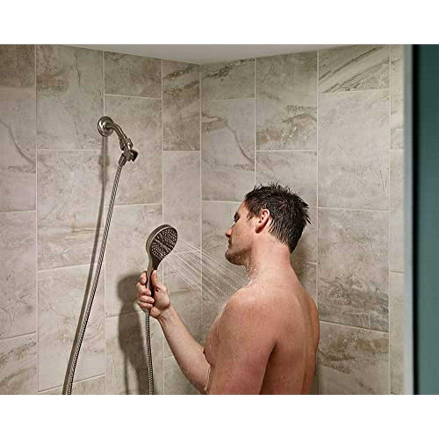 Moen Iso 6-Spray 4.5 in. Single Wall Mount Handheld Rain Shower - Cheap Fitting