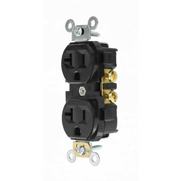 Leviton CR20 Duplex Receptacle - Cheap Fitting