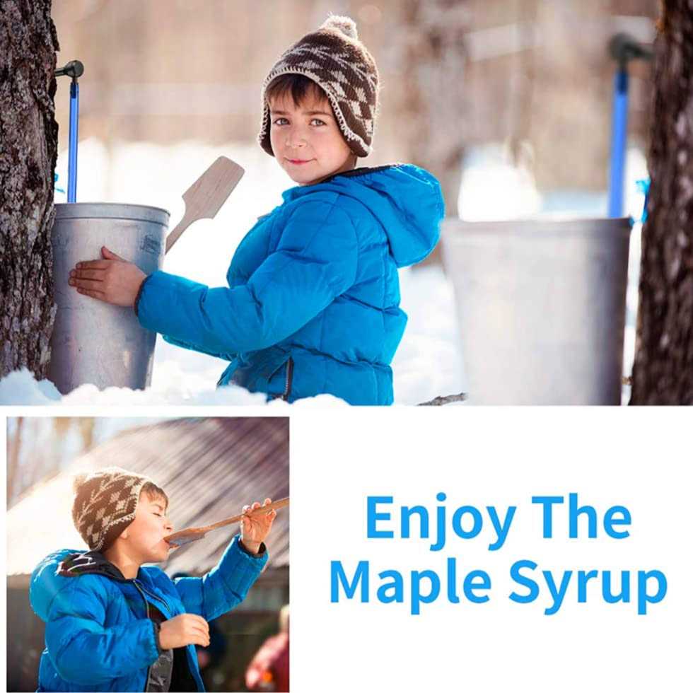 Maple Syrup Tree Tapping Kit, 12 Set Maple Tree Extractor Tool Kit with 12 Taps and 12 23.6inch Syrup Collection Tubes - Cheap Fitting