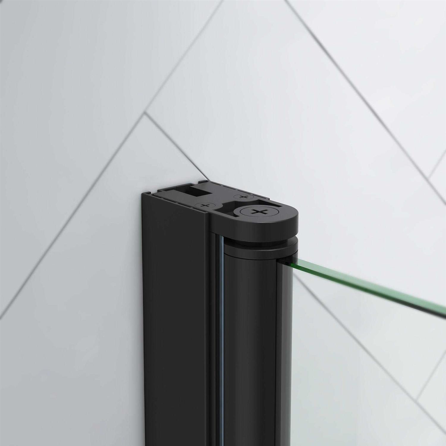 Ove Decors Pasadena 39-3/8 in. W x 72 in. H Alcove Frameless Pivot Shower Door - Cheap Fitting