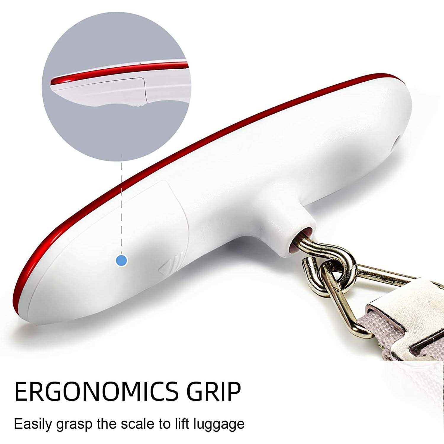 FREETOO Portable Luggage Scale Digital Travel Scale Suitcase Scales Weights with Tare Function 110 lb/ 50kg Capacity Red - Cheap Fitting