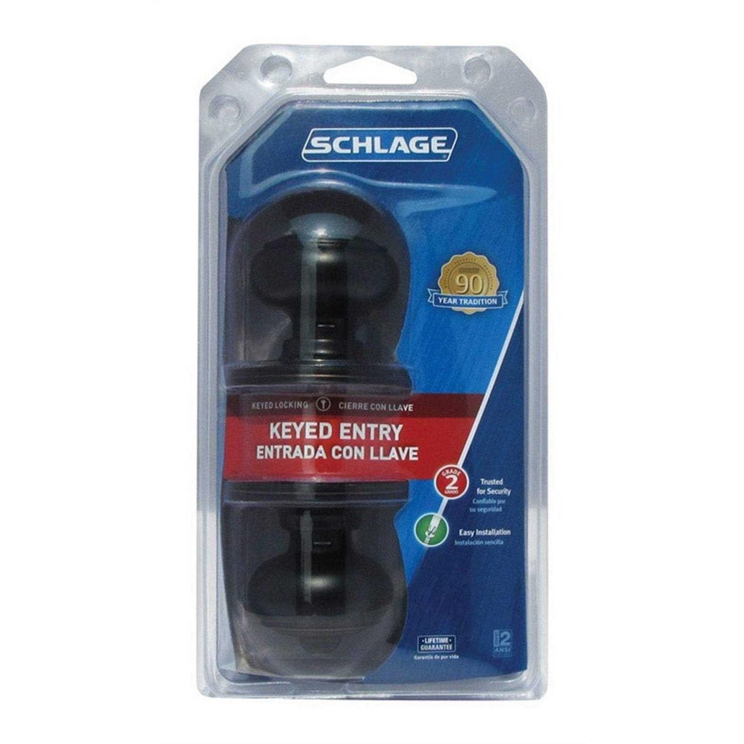 Schlage Georgian Entry Knob - Cheap Fitting