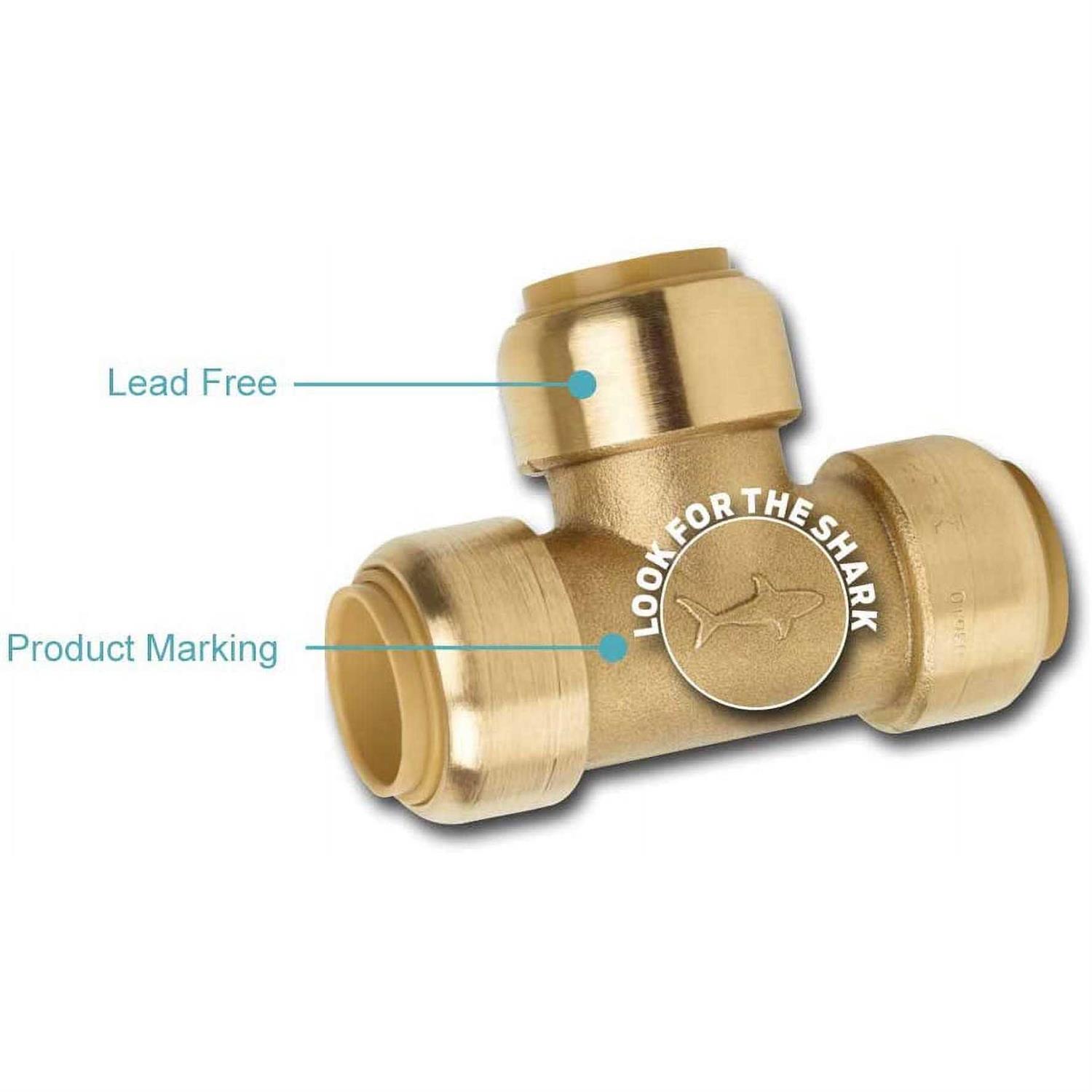 SharkBite 1/2 in. Push-to-Connect Shower Brass Installation Kit - Cheap Fitting
