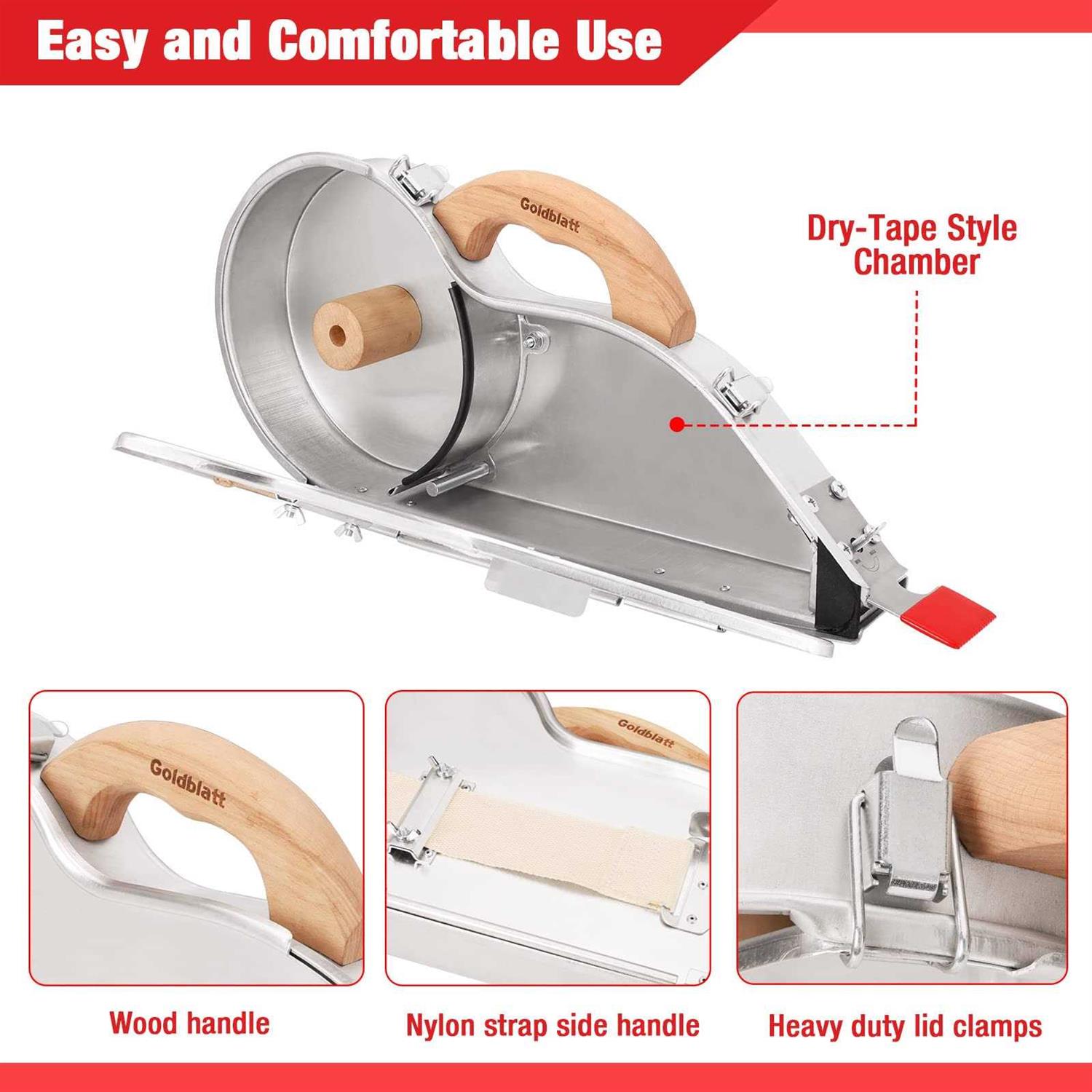 Goldblatt Banjo Tape Set Drywall Taping Tools with 10 Blue Steel Taping Knife, Lightweight & Comfortable Use for Finishing and Patching - Cheap Fitting