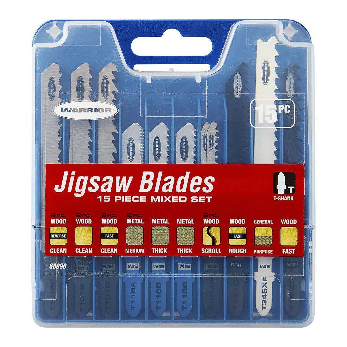 Warrior T-shank General Purpose Jig Saw Blade Set - Cheap Fitting
