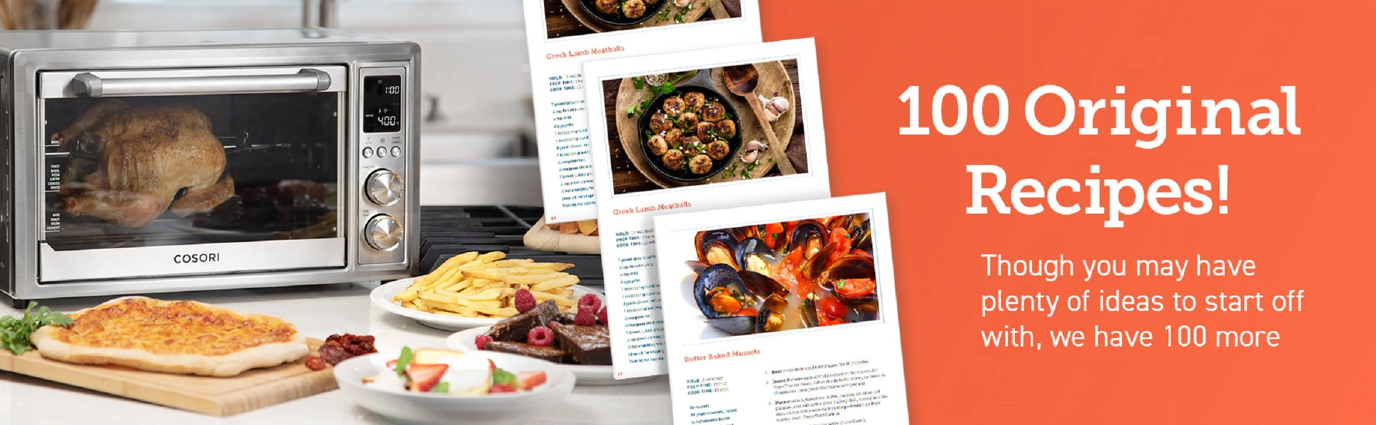 Cosori Toaster Oven Air Fryer CO130-AO-RXS, 32QT Large SS Countertop Convection Oven, 12-in-1 - Cheap Fitting