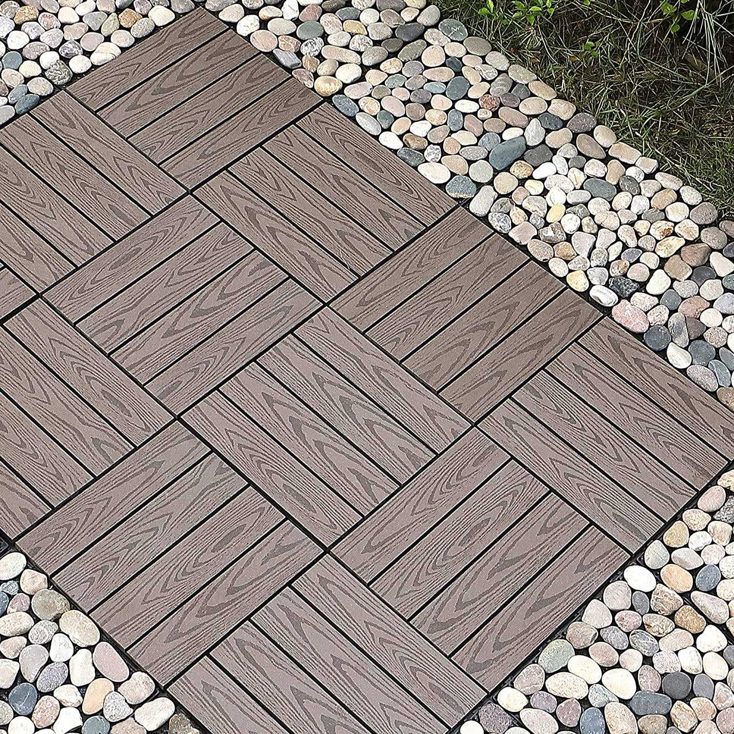 Pure Era 12”x12” Interlocking Stone Tiles - Cheap Fitting