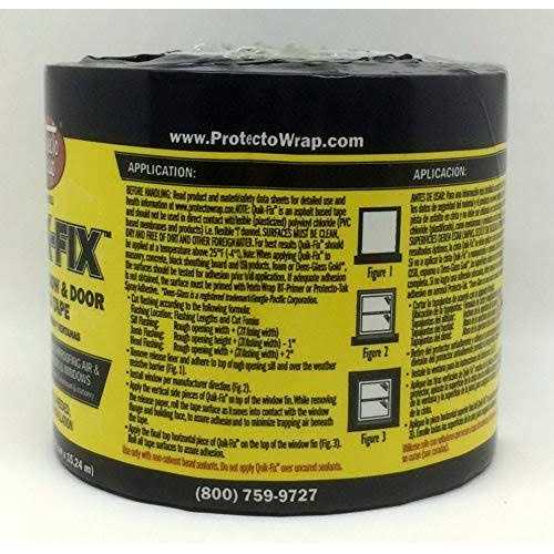 Protecto Wrap BT25XL 4 in. x 50 ft. Window and Door Sealing Tape - Cheap Fitting