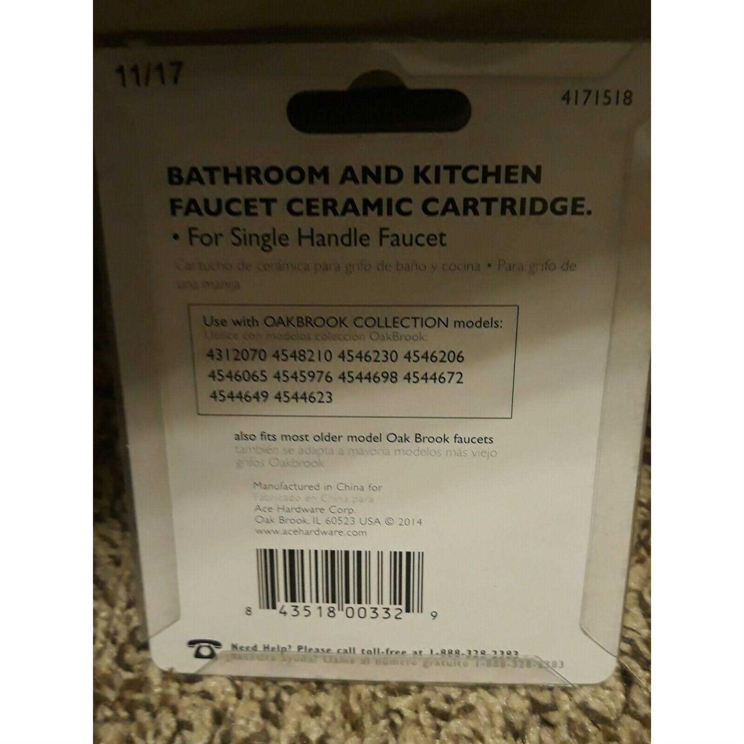 OAKBROOK Valve Ceramic Disk Sngl - Cheap Fitting
