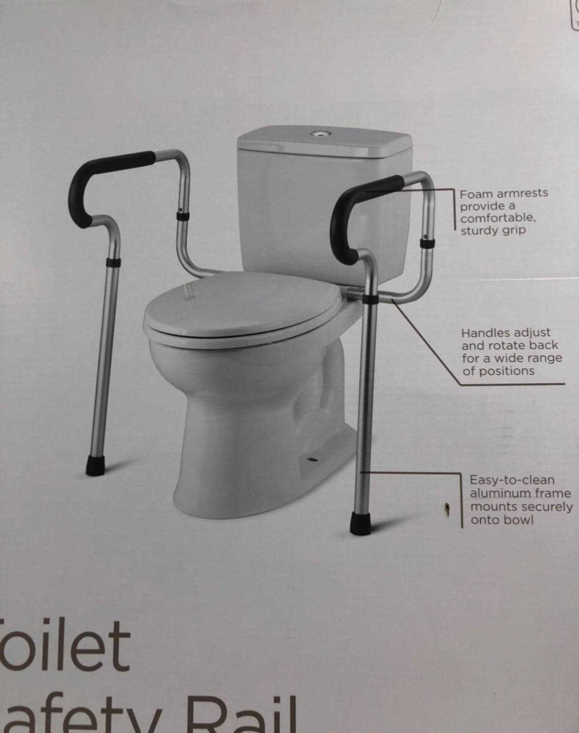 Equate Toilet Safety Rail,Free stand,Medical supply for elderly - Cheap Fitting