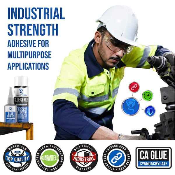 GlueAngel Glue Genius Super Glue and Activator Kit 8.45-fl oz Liquid All Purpose - Cheap Fitting