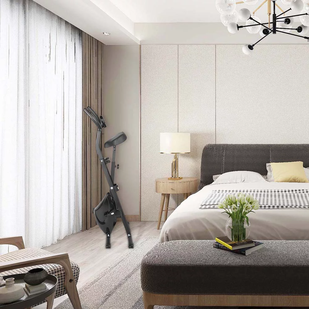 Evoland Indoor Upright Exercise Bikes, Stationary Fitness Cycling for Home Cardio Workout, 264lb Max - Cheap Fitting